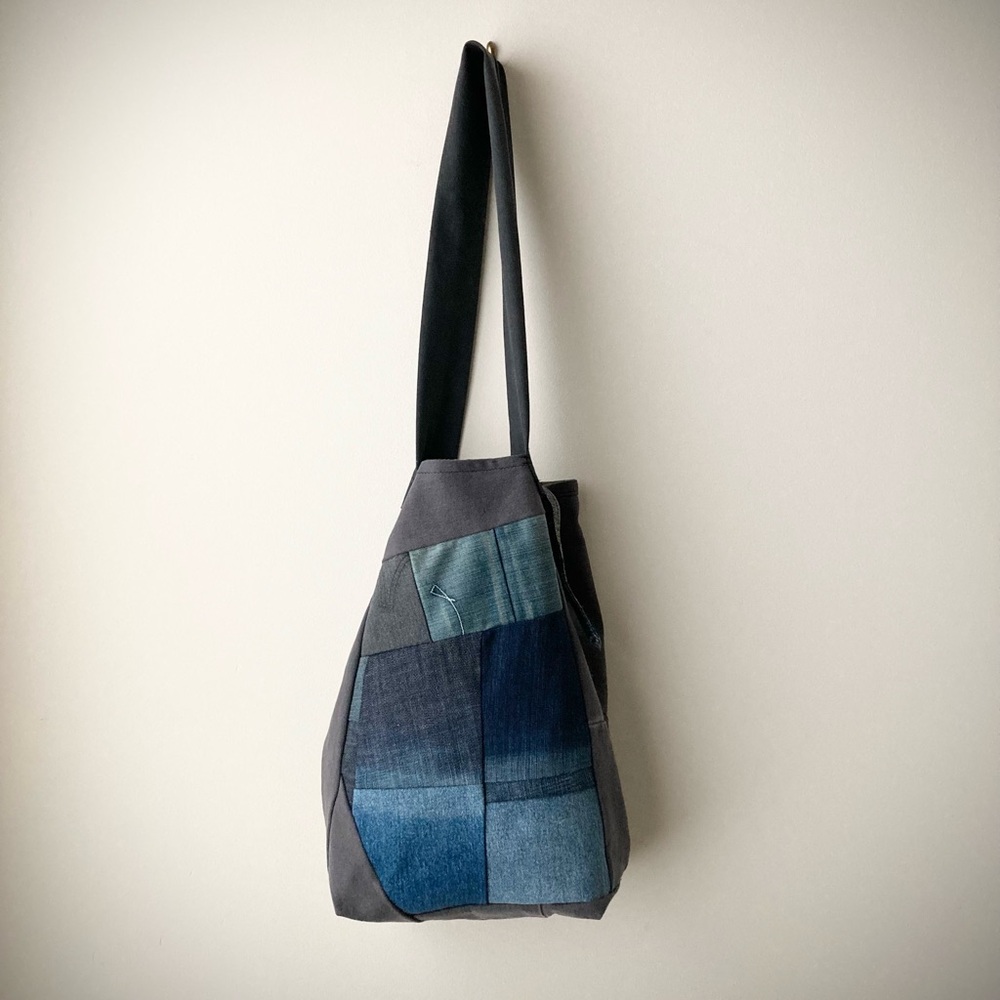 joodito origami cocoon sling crossbody hobo tote bag handbag japanese patchwork - Picture 6 of 10